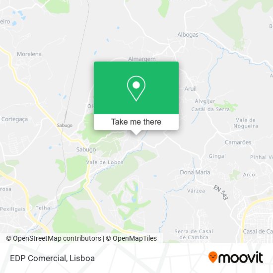 EDP Comercial map