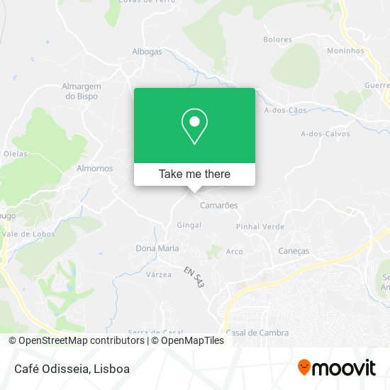 Café Odisseia mapa