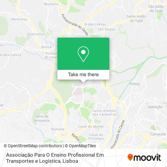 Associação Para O Ensino Profissional Em Transportes e Logística map
