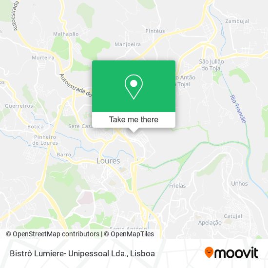 Bistrô Lumiere- Unipessoal Lda. mapa