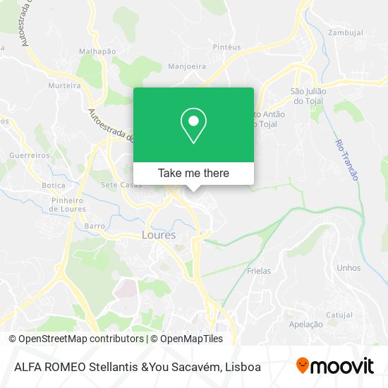 ALFA ROMEO Stellantis &You Sacavém map