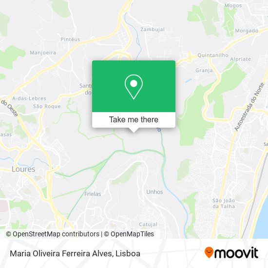 Maria Oliveira Ferreira Alves map