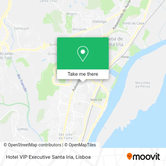 Hotel VIP Executive Santa Iria map