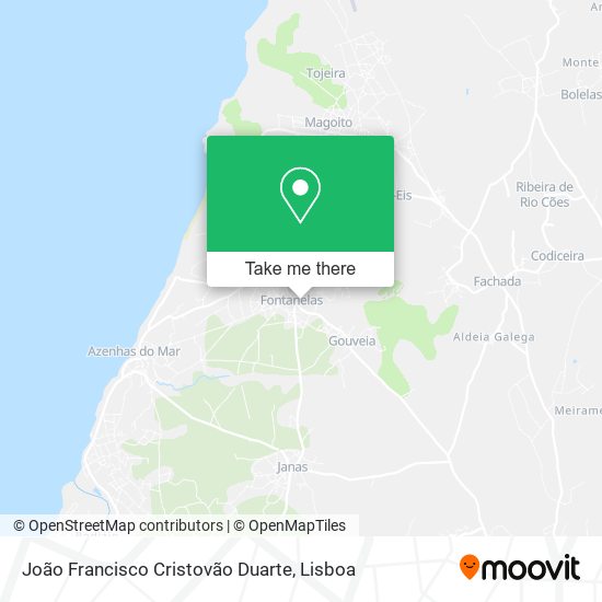 João Francisco Cristovão Duarte mapa