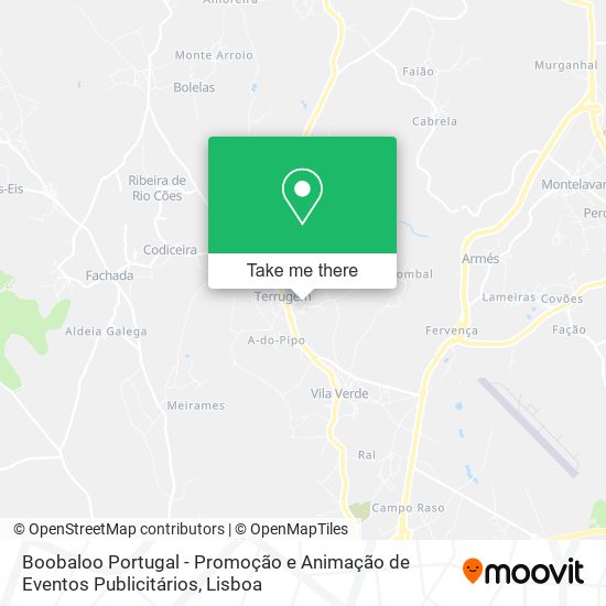Boobaloo Portugal - Promoção e Animação de Eventos Publicitários map