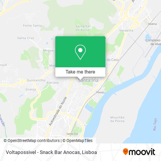 Voltapossivel - Snack Bar Anocas map