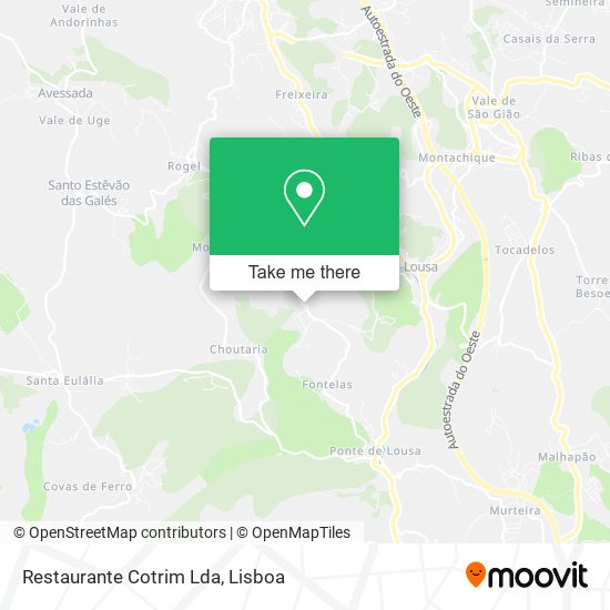Restaurante Cotrim Lda mapa