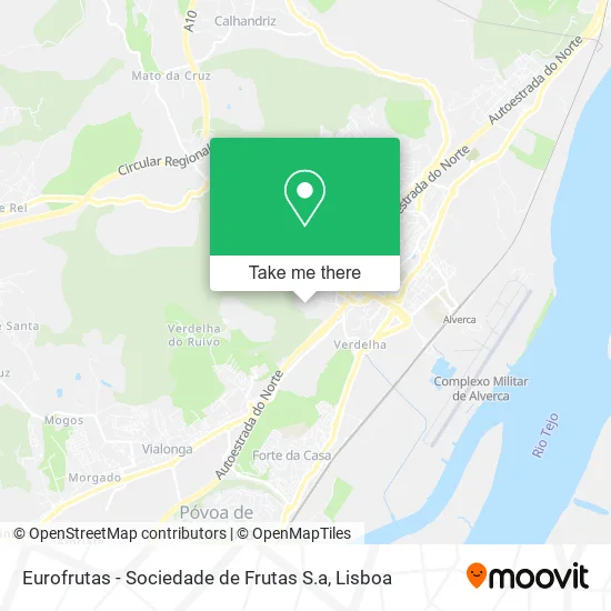 Eurofrutas - Sociedade de Frutas S.a map