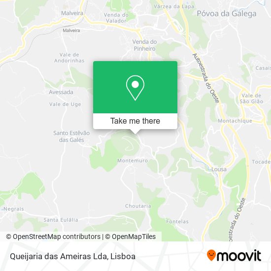 Queijaria das Ameiras Lda mapa