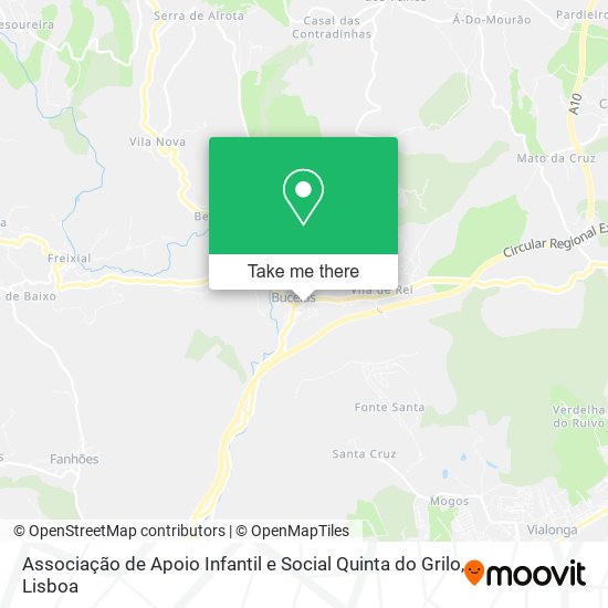 Associação de Apoio Infantil e Social Quinta do Grilo map