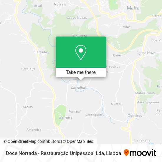 Doce Nortada - Restauração Unipessoal Lda mapa