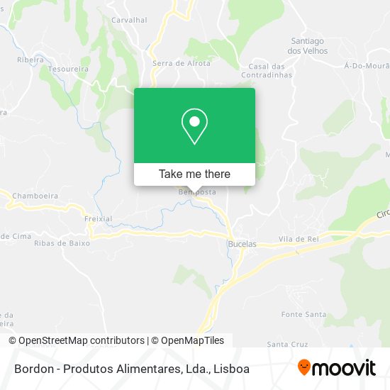 Bordon - Produtos Alimentares, Lda. mapa