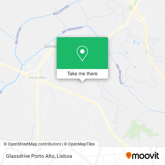 Glassdrive Porto Alto map