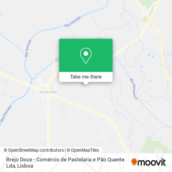 Brejo Doce - Comércio de Pastelaria e Pão Quente Lda map