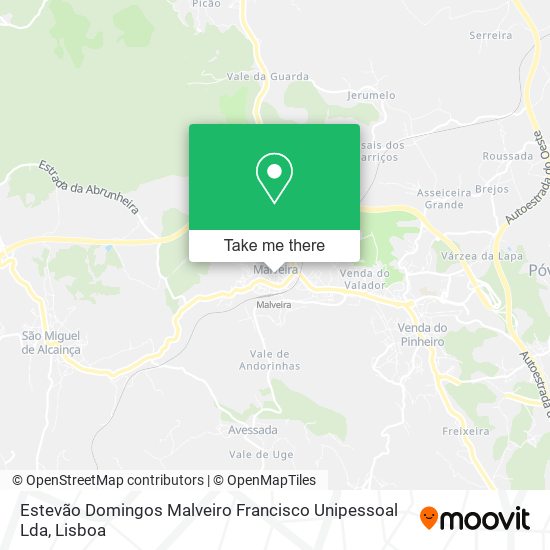 Estevão Domingos Malveiro Francisco Unipessoal Lda mapa