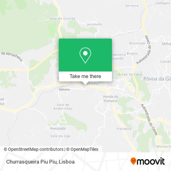 Churrasqueira Piu Piu map