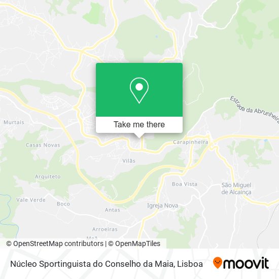Núcleo Sportinguista do Conselho da Maia mapa