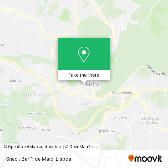 Snack Bar 1 de Maio map