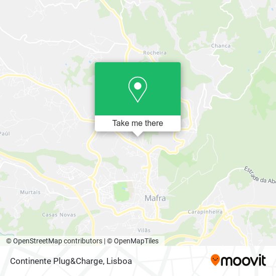 Continente Plug&Charge map