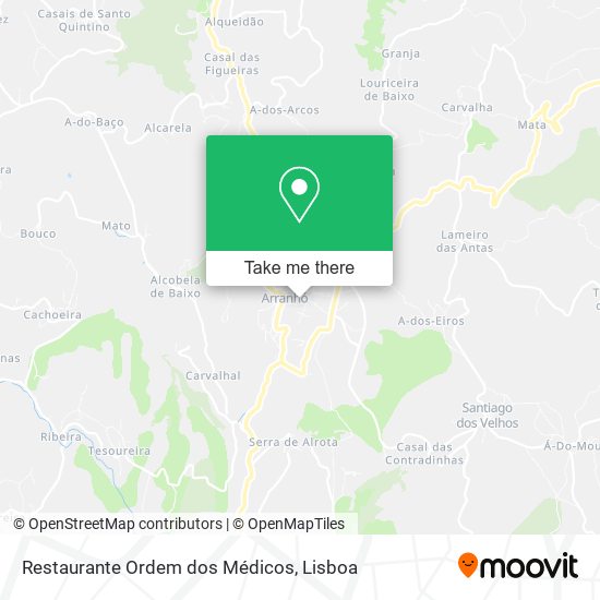 Restaurante Ordem dos Médicos mapa