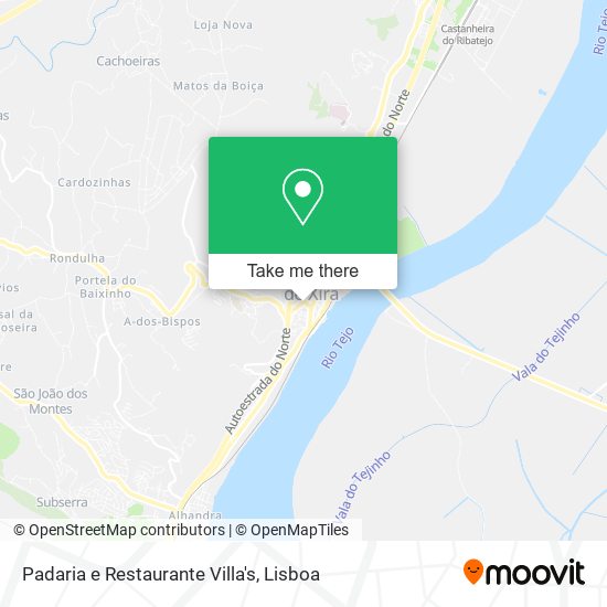 Padaria e Restaurante Villa's mapa