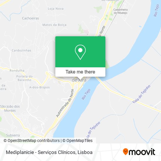 Mediplanicie - Serviços Clínicos mapa