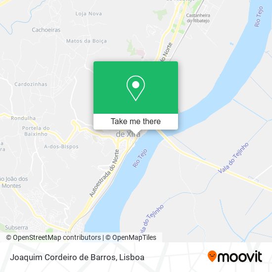 Joaquim Cordeiro de Barros map