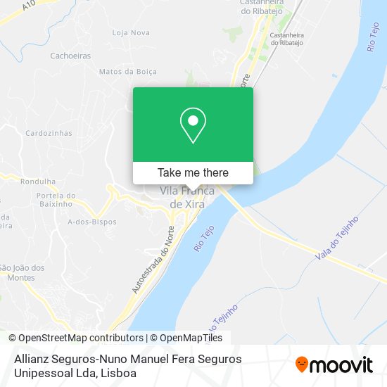 Allianz Seguros-Nuno Manuel Fera Seguros Unipessoal Lda map