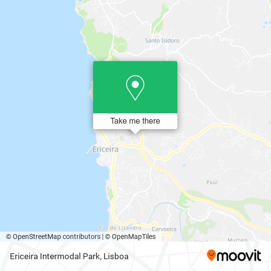 Ericeira Intermodal Park mapa