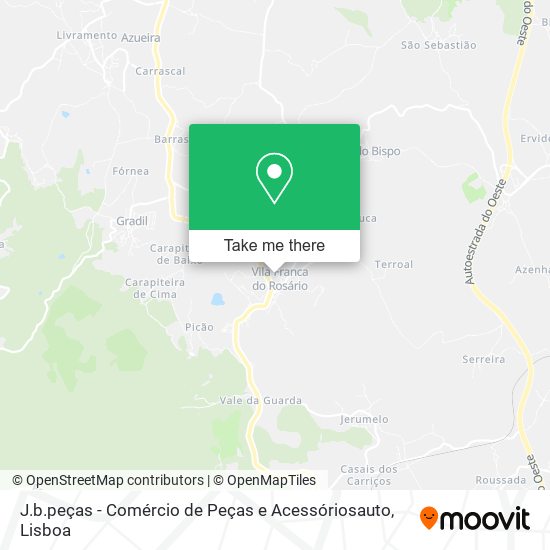 J.b.peças - Comércio de Peças e Acessóriosauto mapa