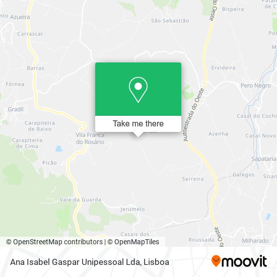 Ana Isabel Gaspar Unipessoal Lda mapa