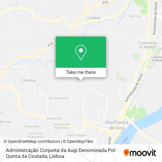 Administração Conjunta da Augi Denominada Por Quinta da Coutada map