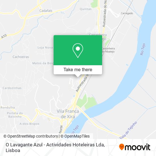 O Lavagante Azul - Actividades Hoteleiras Lda mapa
