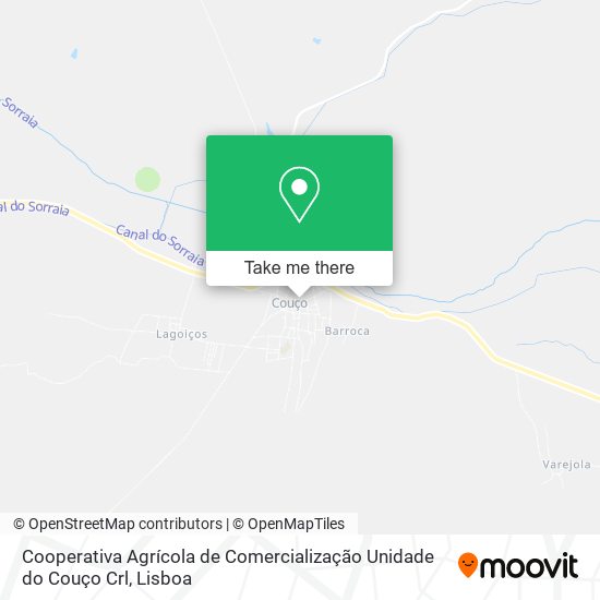 Cooperativa Agrícola de Comercialização Unidade do Couço Crl map