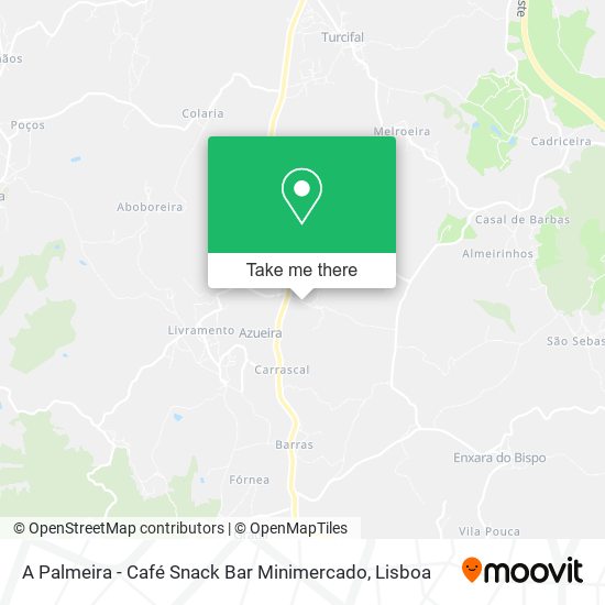 A Palmeira - Café Snack Bar Minimercado mapa