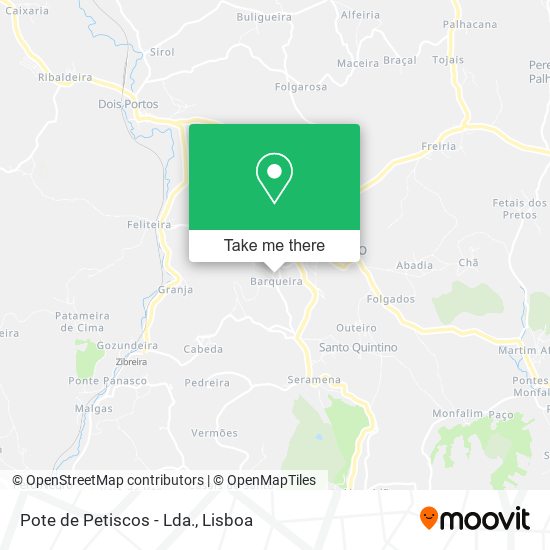 Pote de Petiscos - Lda. mapa