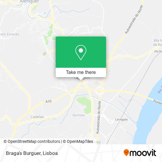 Braga's Burguer map