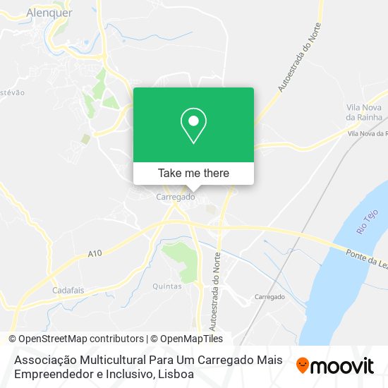 Associação Multicultural Para Um Carregado Mais Empreendedor e Inclusivo map
