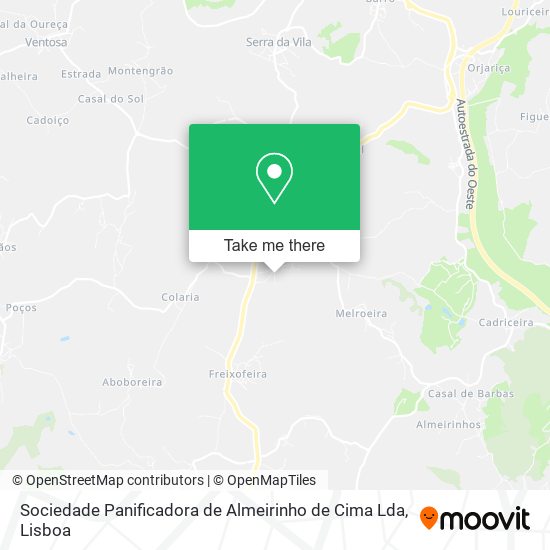Sociedade Panificadora de Almeirinho de Cima Lda map