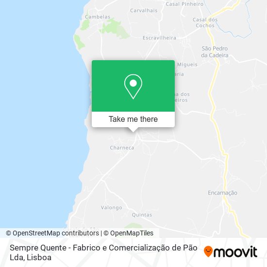 Sempre Quente - Fabrico e Comercialização de Pão Lda map