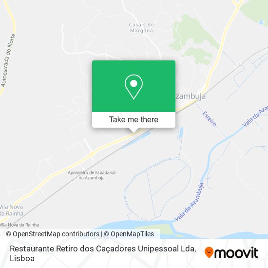 Restaurante Retiro dos Caçadores Unipessoal Lda mapa
