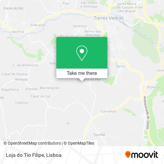 Loja do Tio Filipe mapa