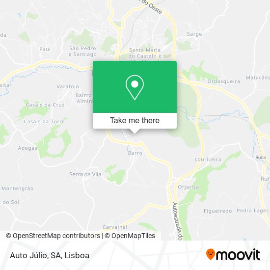 Auto Júlio, SA mapa