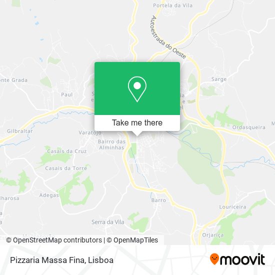 Pizzaria Massa Fina map