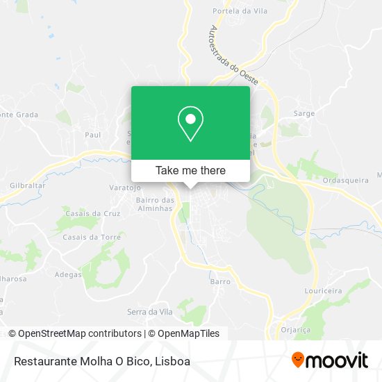 Restaurante Molha O Bico map