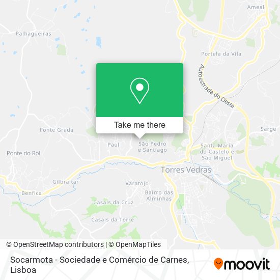 Socarmota - Sociedade e Comércio de Carnes mapa