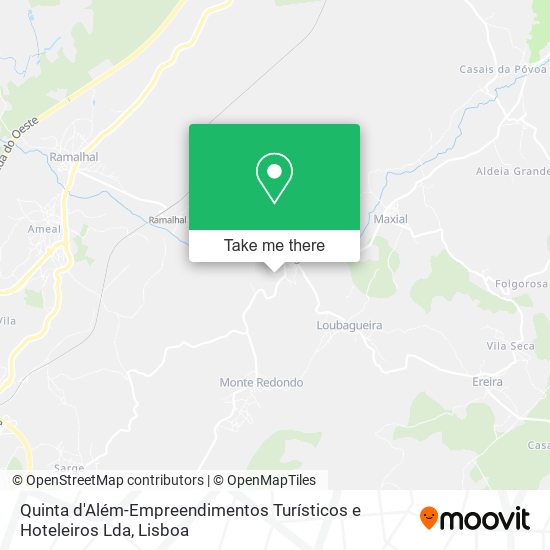 Quinta d'Além-Empreendimentos Turísticos e Hoteleiros Lda map