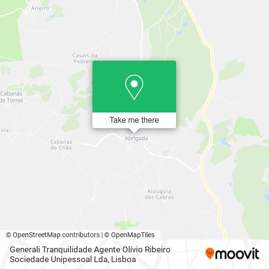 Generali Tranquilidade Agente Olívio Ribeiro Sociedade Unipessoal Lda map