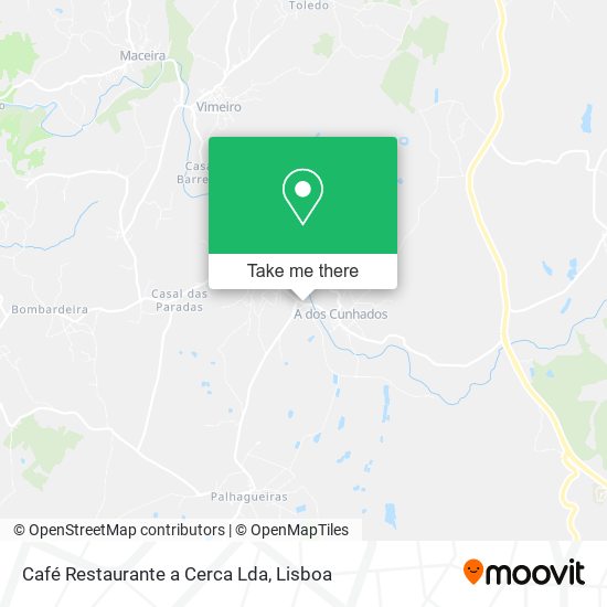 Café Restaurante a Cerca Lda mapa