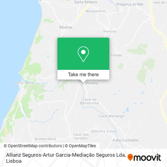 Allianz Seguros-Artur Garcia-Mediação Seguros Lda map